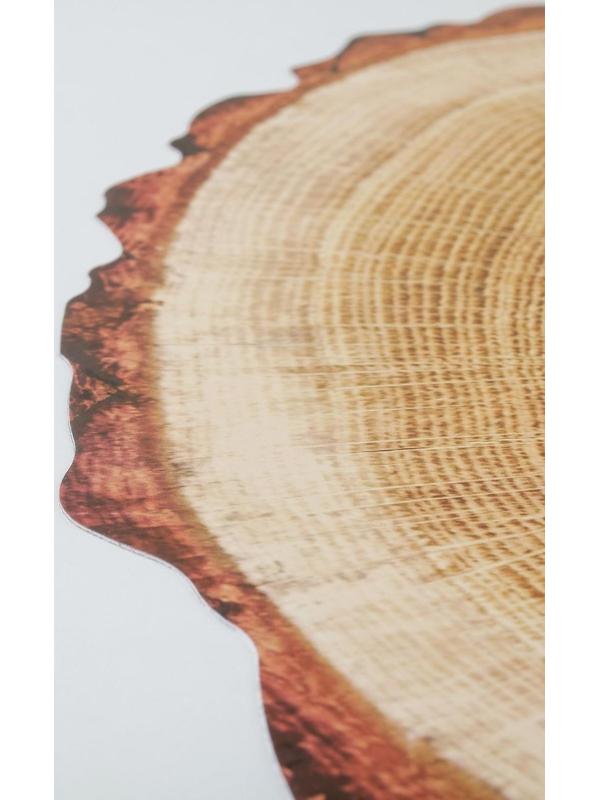 Салфетка сервировочная на стол «Спил», 38×39 см, цвет бежевый