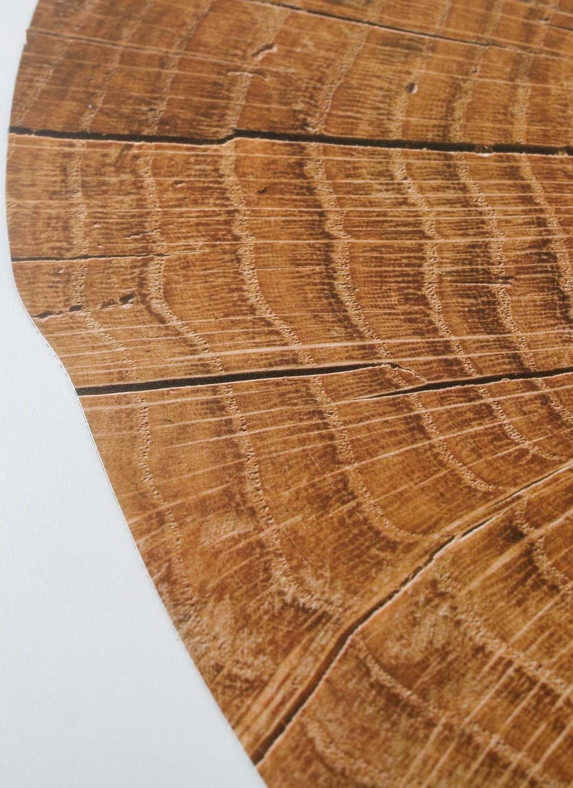 Салфетка сервировочная на стол «Спил», 38×39 см, цвет коричневый