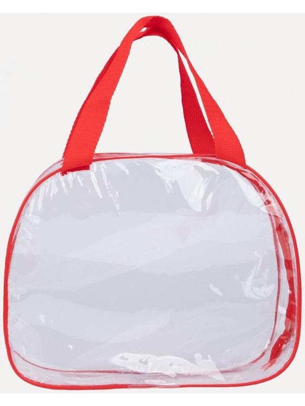 Косметичка на молнии, цвет красный