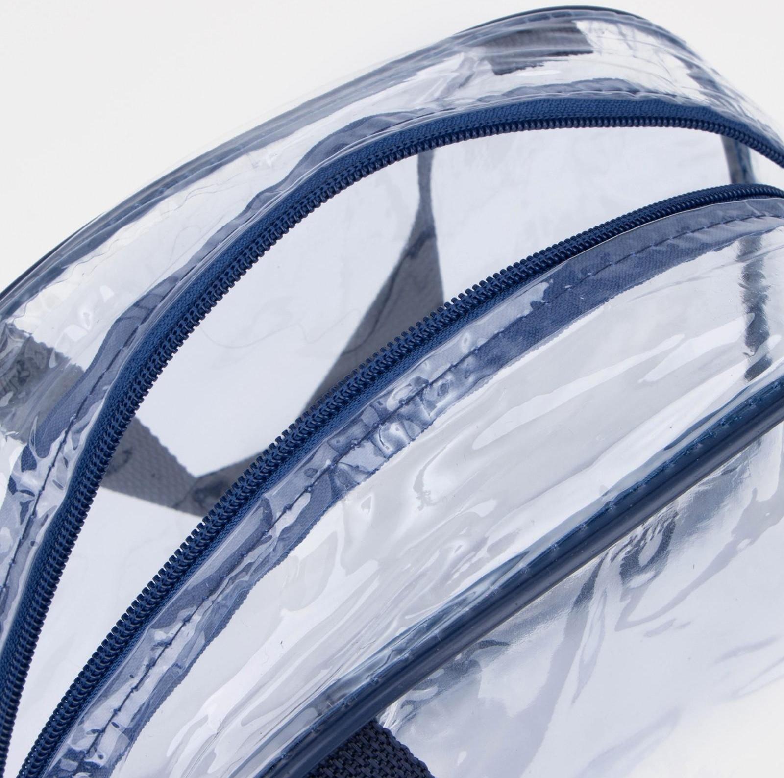 Косметичка на молнии, цвет синий