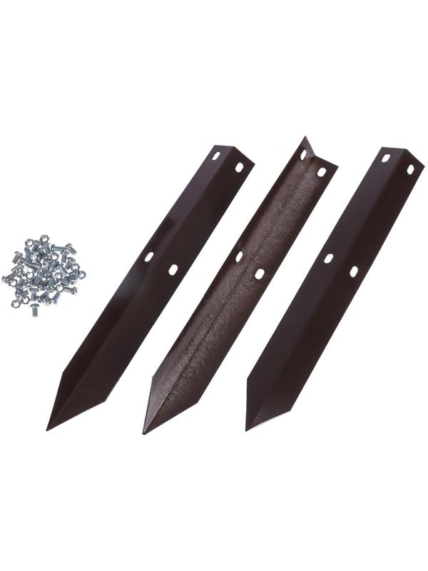 Клумба оцинкованная, d = 80 см, h = 15 см, коричневая, Greengo