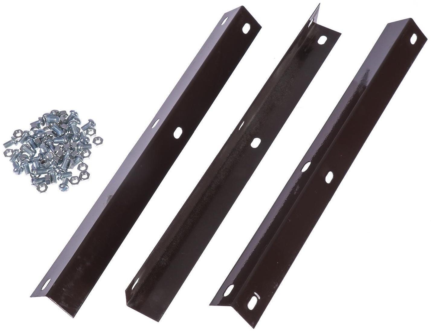 Клумба оцинкованная, 2 яруса, d = 60-100 см, h = 30 см, коричневая, Greengo