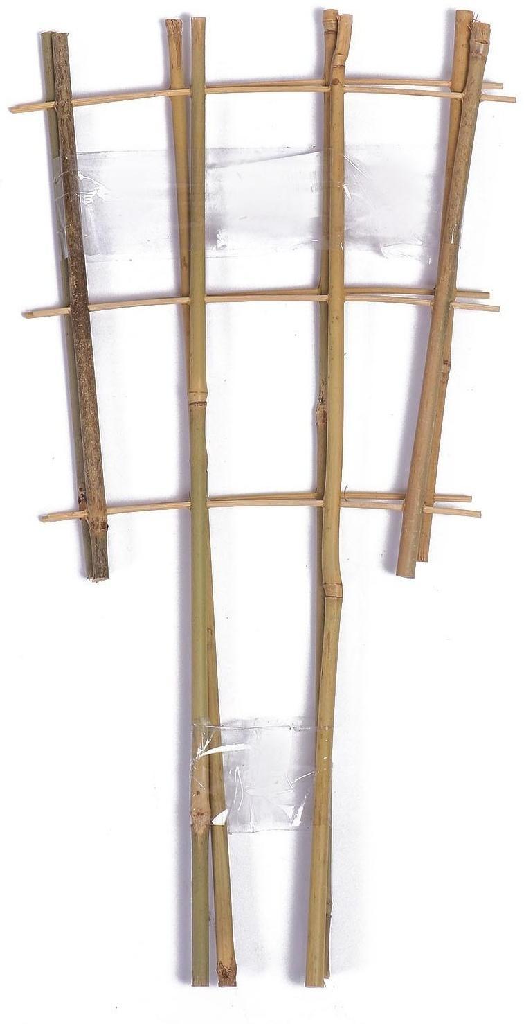 Шпалера, 45 × 23 × 1 см, бамбук, «Тройная», Greengo