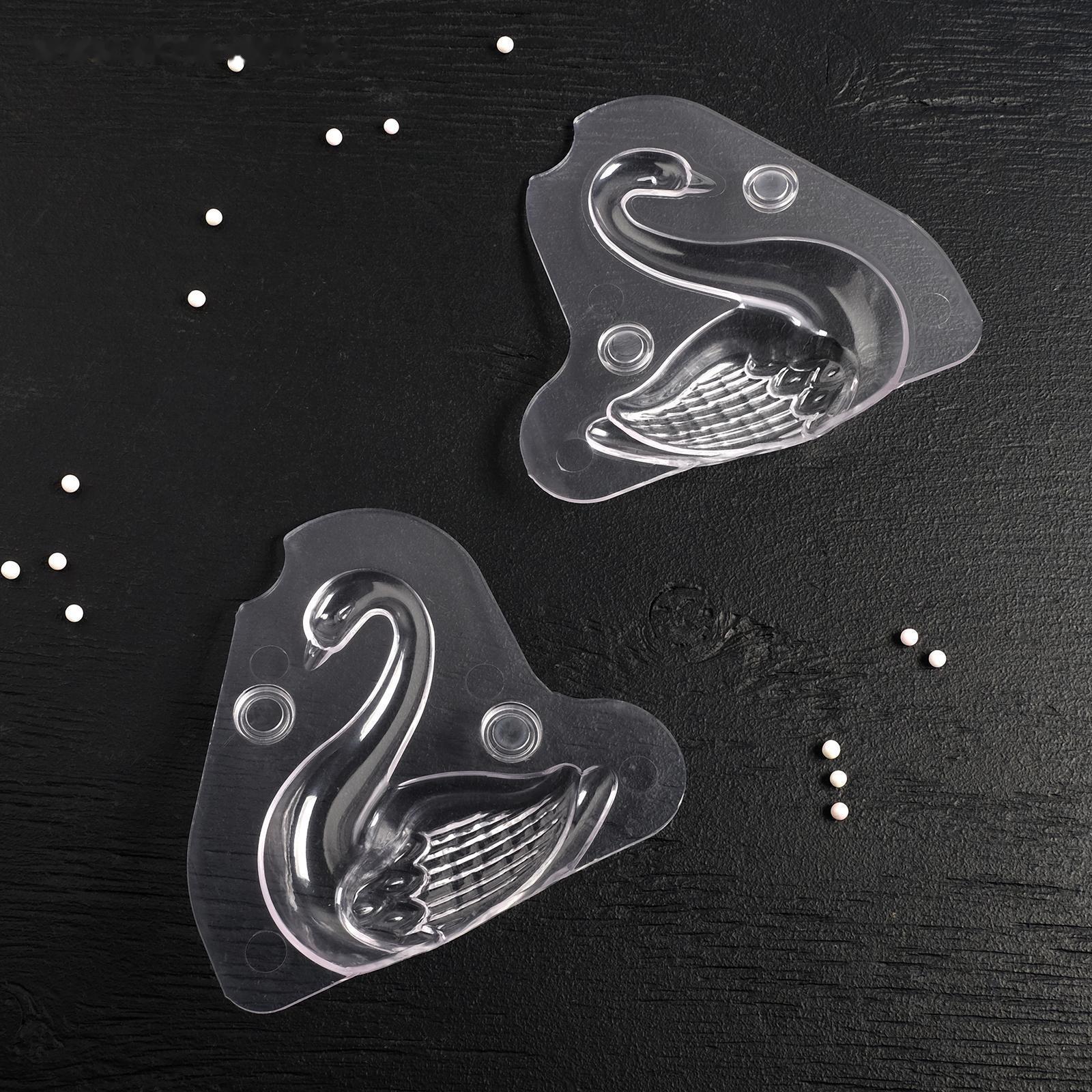 Молд «Лебедь», 13×4,7×14,5 см, цвет прозрачный