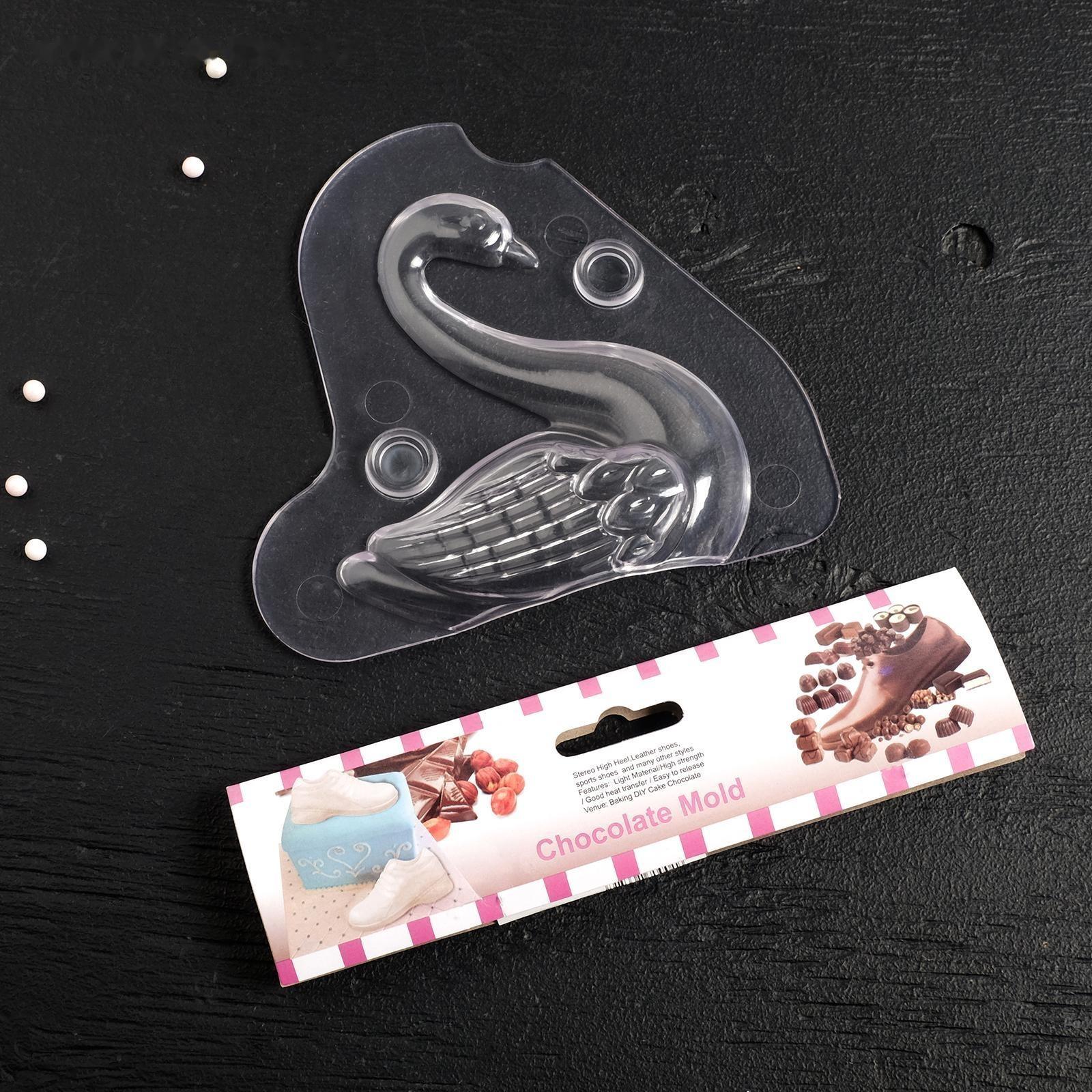 Молд «Лебедь», 13×4,7×14,5 см, цвет прозрачный