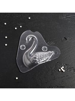 Молд «Лебедь», 13×4,7×14,5 см, цвет прозрачный