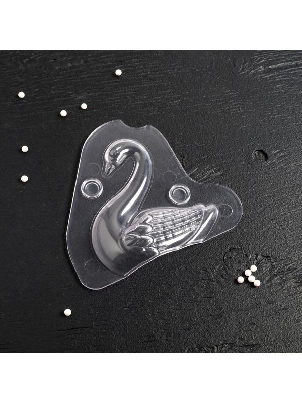 Молд «Лебедь», 13×4,7×14,5 см, цвет прозрачный