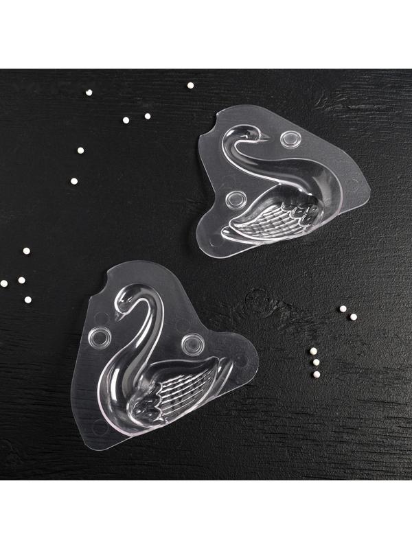 Молд «Лебедь», 13×4,7×14,5 см, цвет прозрачный