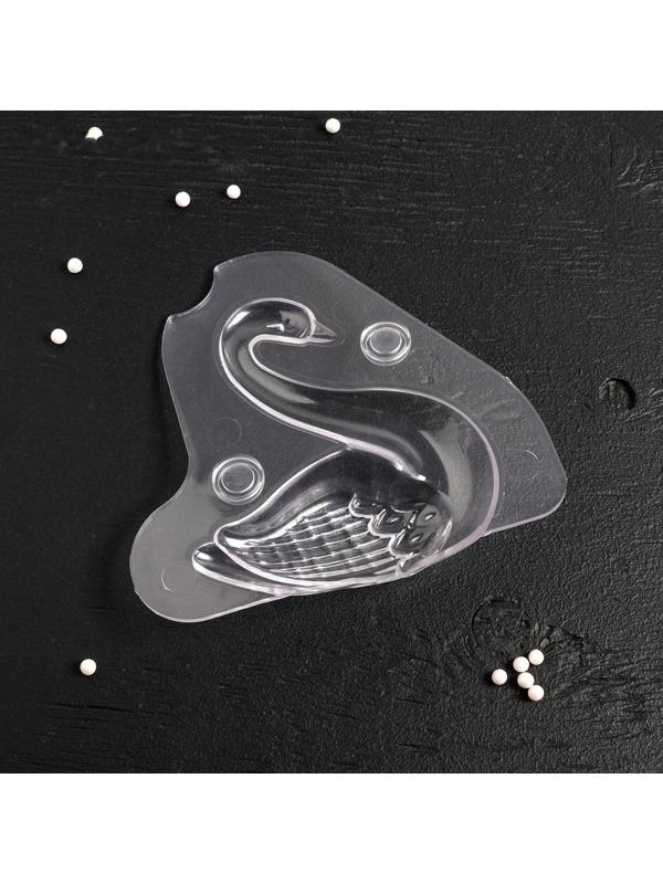 Молд «Лебедь», 13×4,7×14,5 см, цвет прозрачный