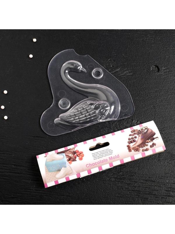 Молд «Лебедь», 13×4,7×14,5 см, цвет прозрачный