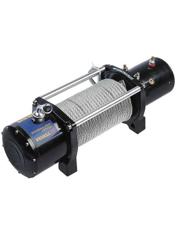 Лебедка электрическая ТУНДРА, 12/24V, 9500 lb (4.3 т), 5.5 л.с., до 9.8 м/мин, 8.3 мм х 28 м