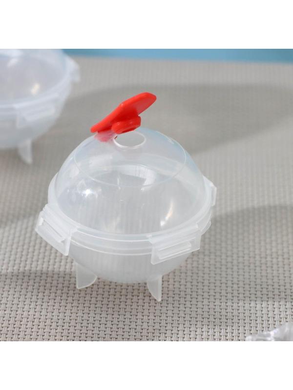 Набор форм для льда «Шар большой», 4 шт, d=6,5 см, цвет МИКС