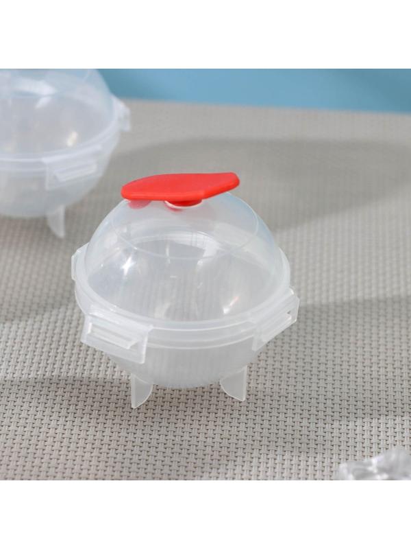 Набор форм для льда «Шар большой», 4 шт, d=6,5 см, цвет МИКС