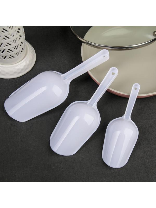 Набор совков 3 шт 15,5×5,5×2,5 / 18,7×6,7×3 / 22,1×8×3,1 см