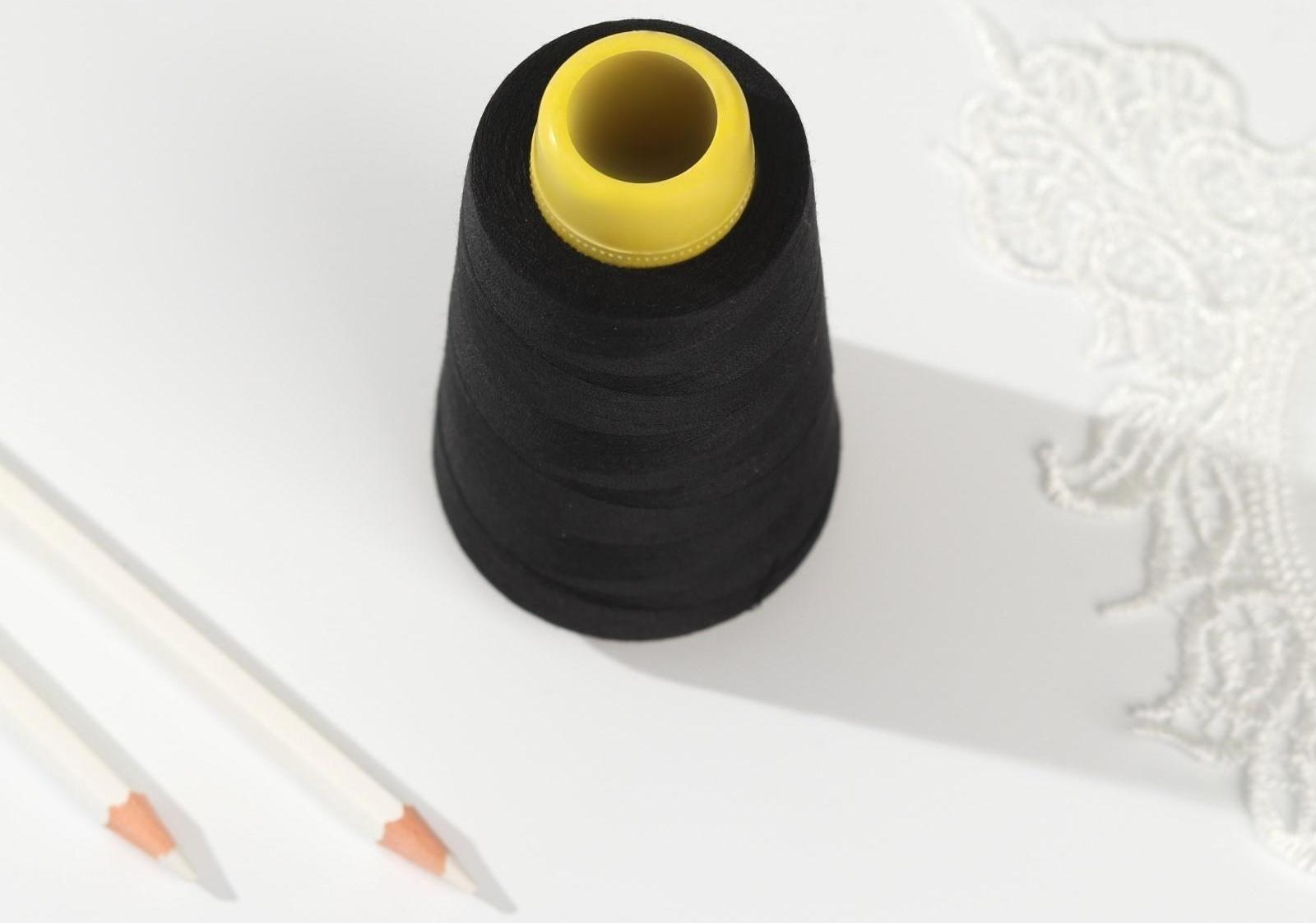 Нитки 40/2, 2700 м, цвет чёрный