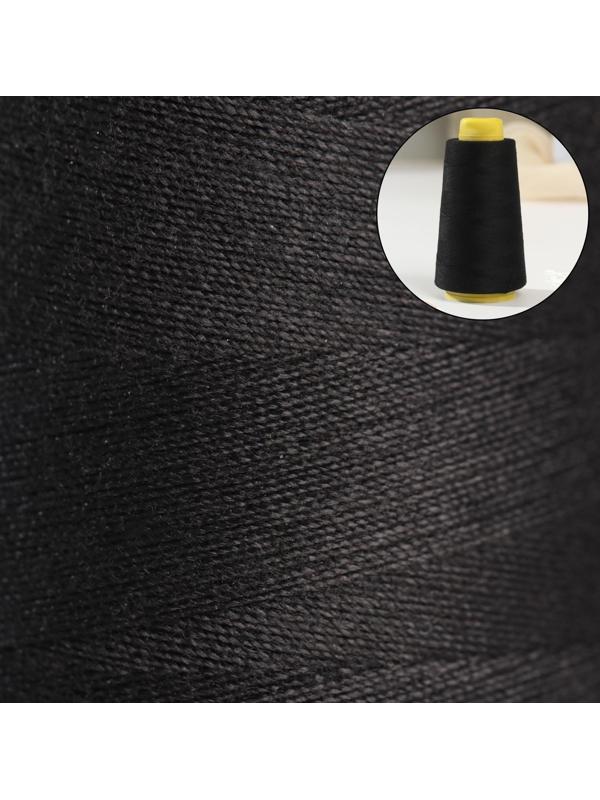 Нитки 40/2, 2700 м, цвет чёрный