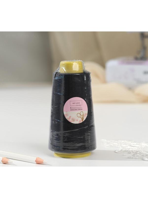 Нитки 40/2, 2700 м, цвет чёрный