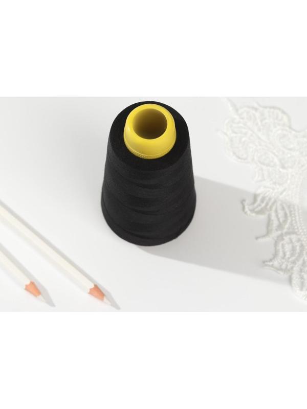 Нитки 40/2, 2700 м, цвет чёрный