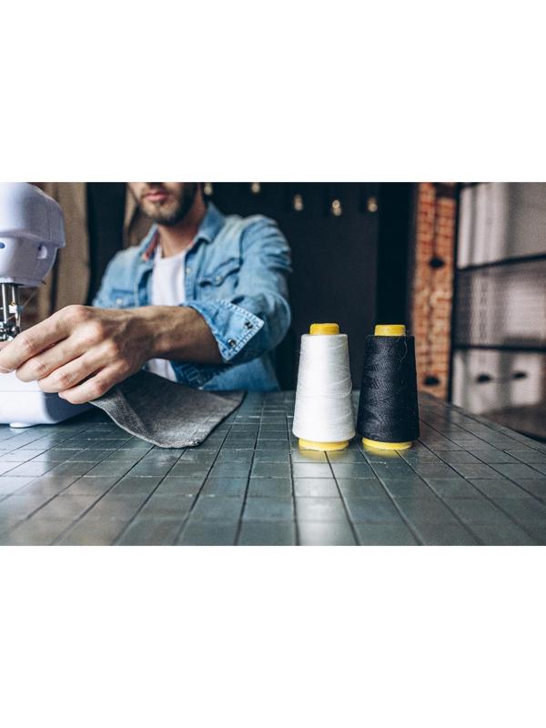 Нитки 40/2, 2700 м, цвет чёрный