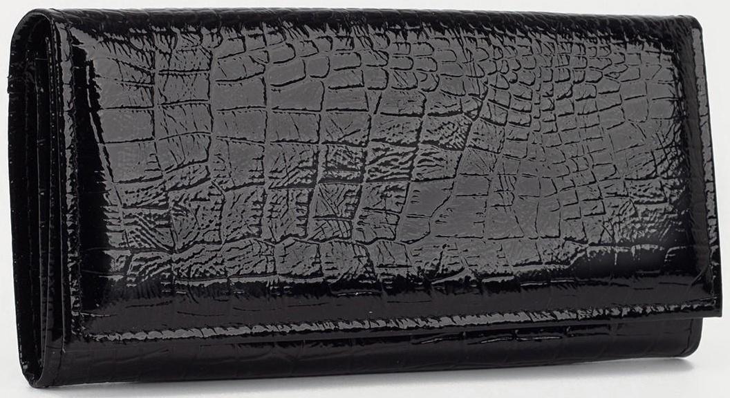 Кошелёк на кнопке, цвет чёрный