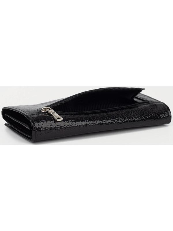 Кошелёк на кнопке, цвет чёрный