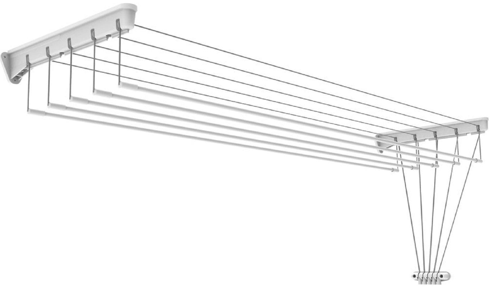 Сушилка для белья настенно-потолочная СНП 1.8, рабочая длина 9 м, цвет белый