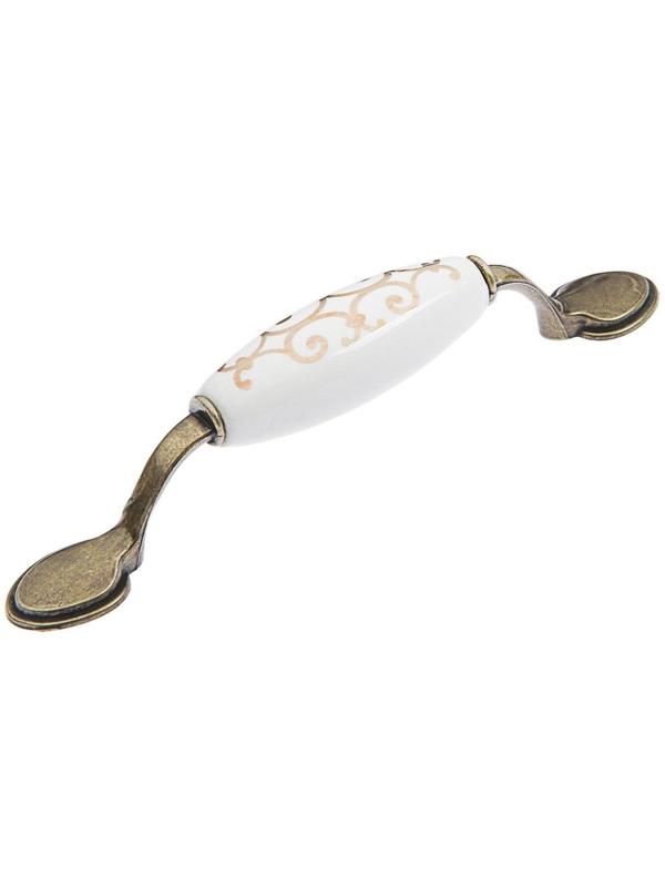 Ручка скоба LACE Ceramics 015 LIGHT, 96 мм, керамическая, цвет бронза