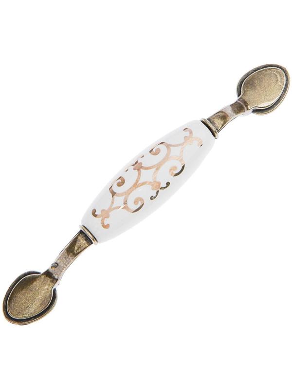 Ручка скоба LACE Ceramics 015 LIGHT, 96 мм, керамическая, цвет бронза