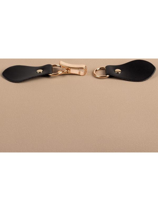 Застёжка-клевант 14,5 × 2,6 см, 3 шт, цвет чёрный/золотой