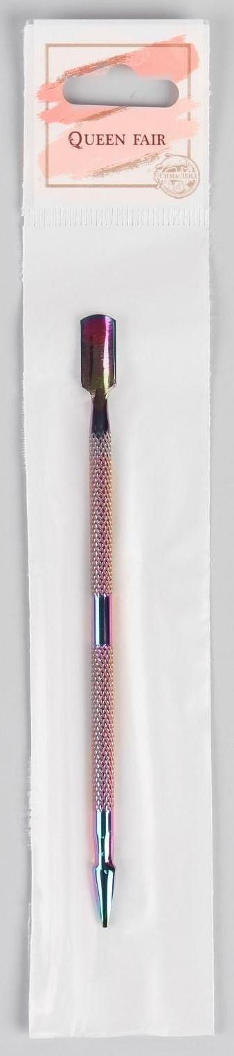 Шабер двусторонний, лопатка вогнутая, копьё, 13 см, цвет хамелеон