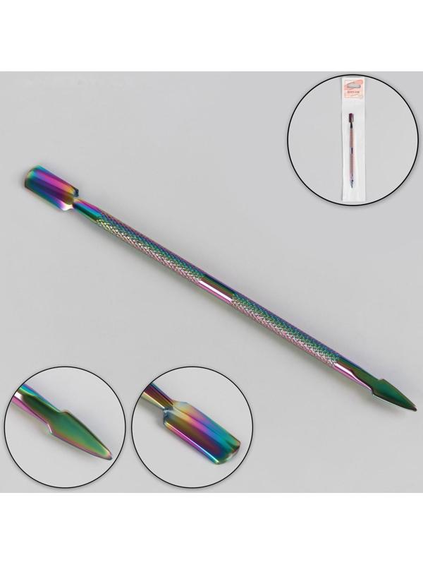 Шабер двусторонний, лопатка вогнутая, копьё, 13 см, цвет хамелеон