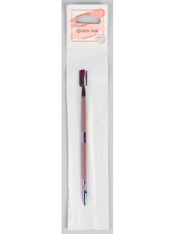 Шабер двусторонний, лопатка вогнутая, копьё, 13 см, цвет хамелеон