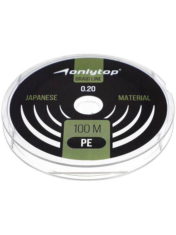 Шнур ONLYTOP universal, 100 м, d=0,20 мм, цвет тёмно-зелёный