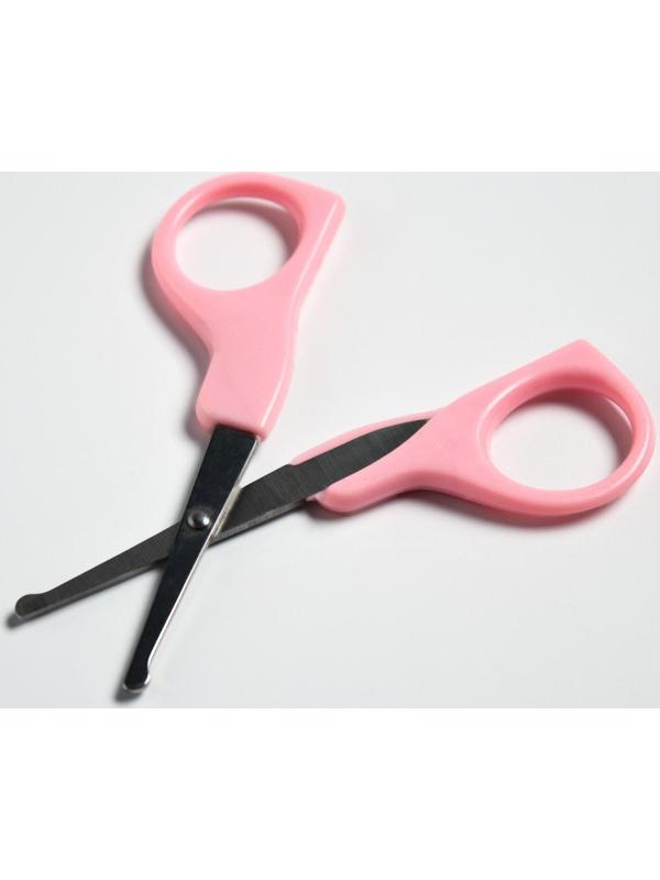 Детский маникюрный набор (ножницы, книпсер, пилка), цвет розовый