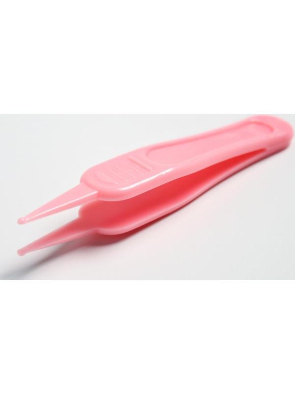 Детский маникюрный набор (ножницы, книпсер, пилка, пинцет), цвет розовый