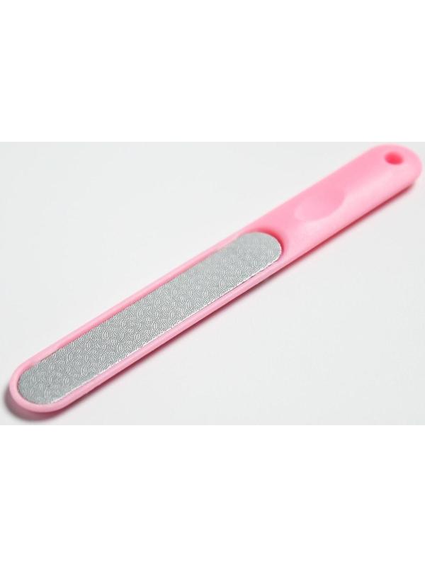 Детский маникюрный набор (ножницы, книпсер, пилка, пинцет), цвет розовый
