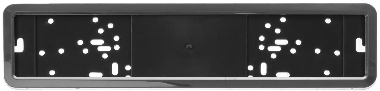 Держатель номера TORSO, нержавеющая сталь, подложка пластик, хром