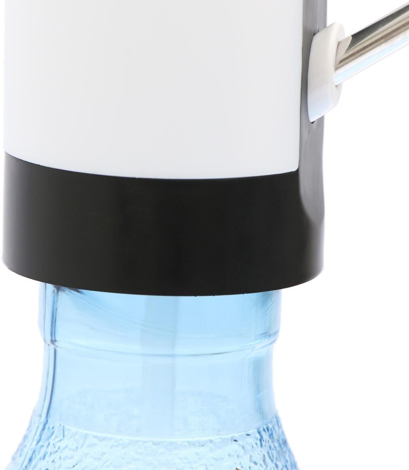 Помпа для воды Luazon LWP-05, электрическая, 4 Вт, 1.2 л/мин, 1200 мАч, от USB, белая