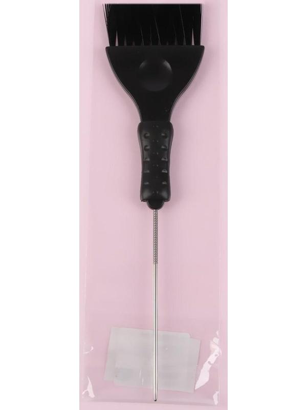 Кисть для окрашивания волос, 23 х 6 см, цвет чёрный