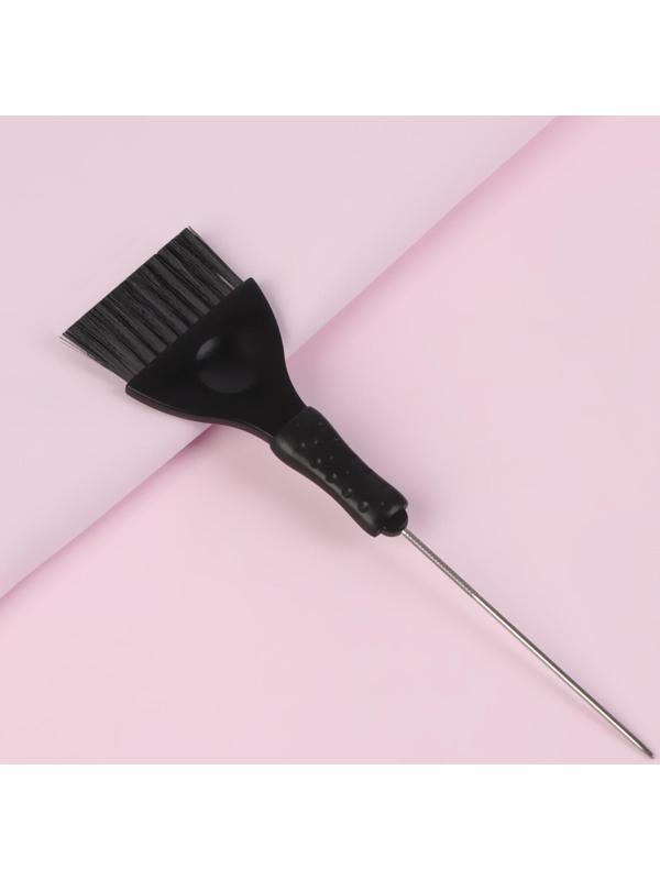 Кисть для окрашивания волос, 23 х 6 см, цвет чёрный