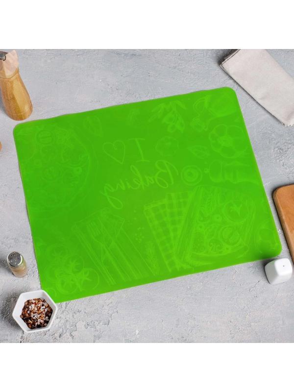 Силиконовый коврик для выпечки I love Baking, 50 х 40 см