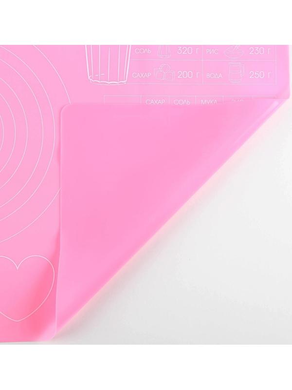 Силиконовый коврик для выпечки «Готовим с любовью», 64 х 45 см