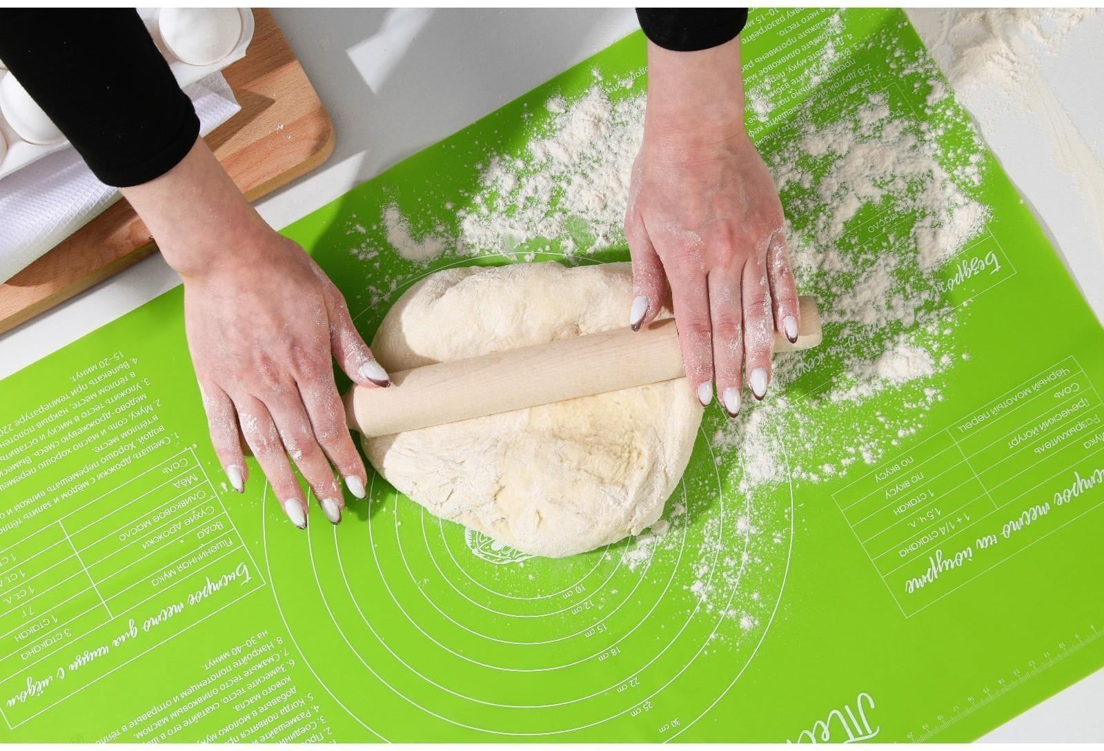 Силиконовый коврик для выпечки «Тесто для пиццы», 64 х 45 см