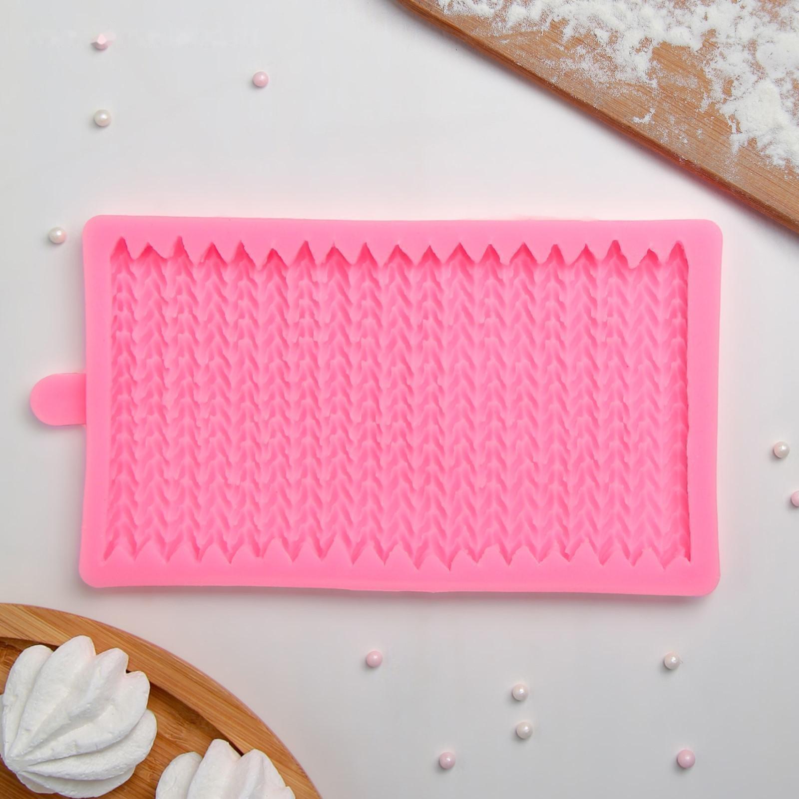 Молд «Вязание», 19,7×11,5×1,3 см, цвет МИКС