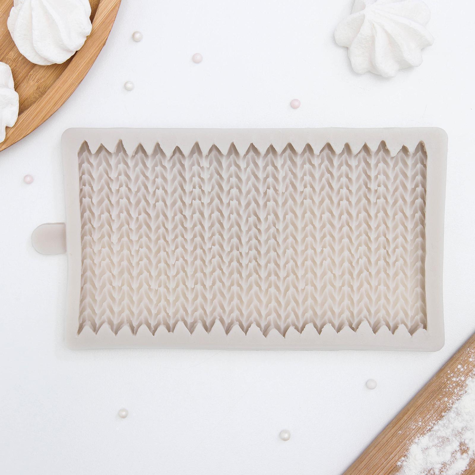 Молд «Вязание», 19,7×11,5×1,3 см, цвет МИКС