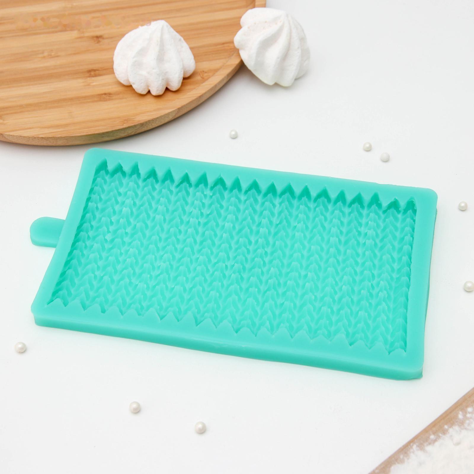 Молд «Вязание», 19,7×11,5×1,3 см, цвет МИКС