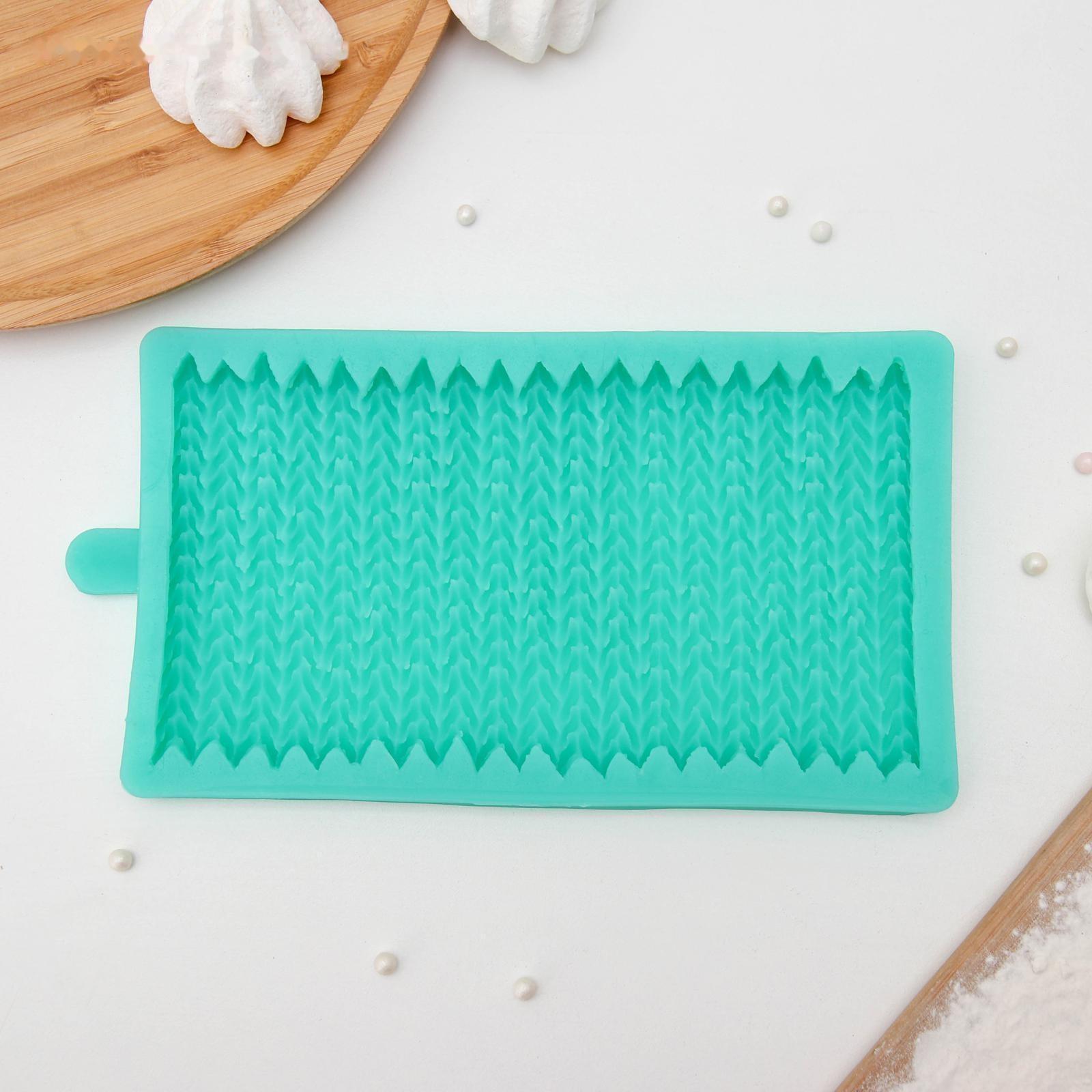 Молд «Вязание», 19,7×11,5×1,3 см, цвет МИКС