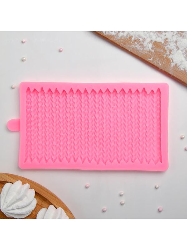 Молд «Вязание», 19,7×11,5×1,3 см, цвет МИКС