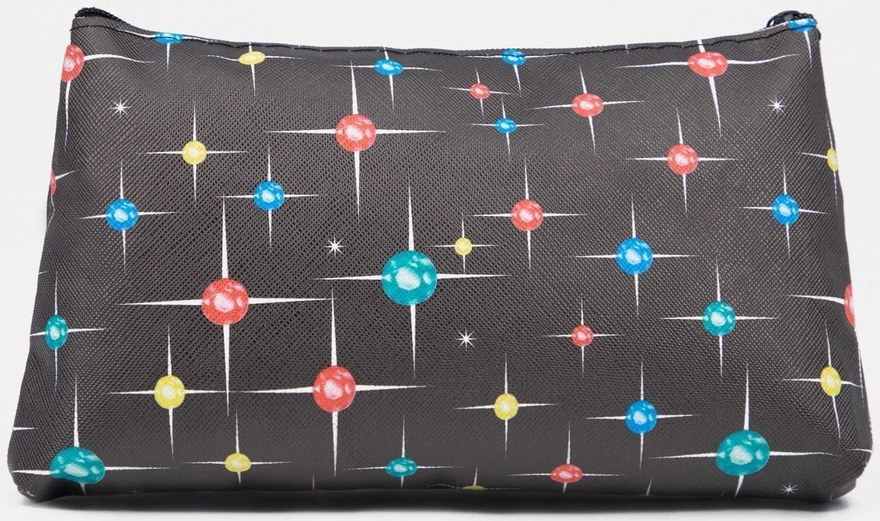 Косметичка на молнии, цвет чёрный