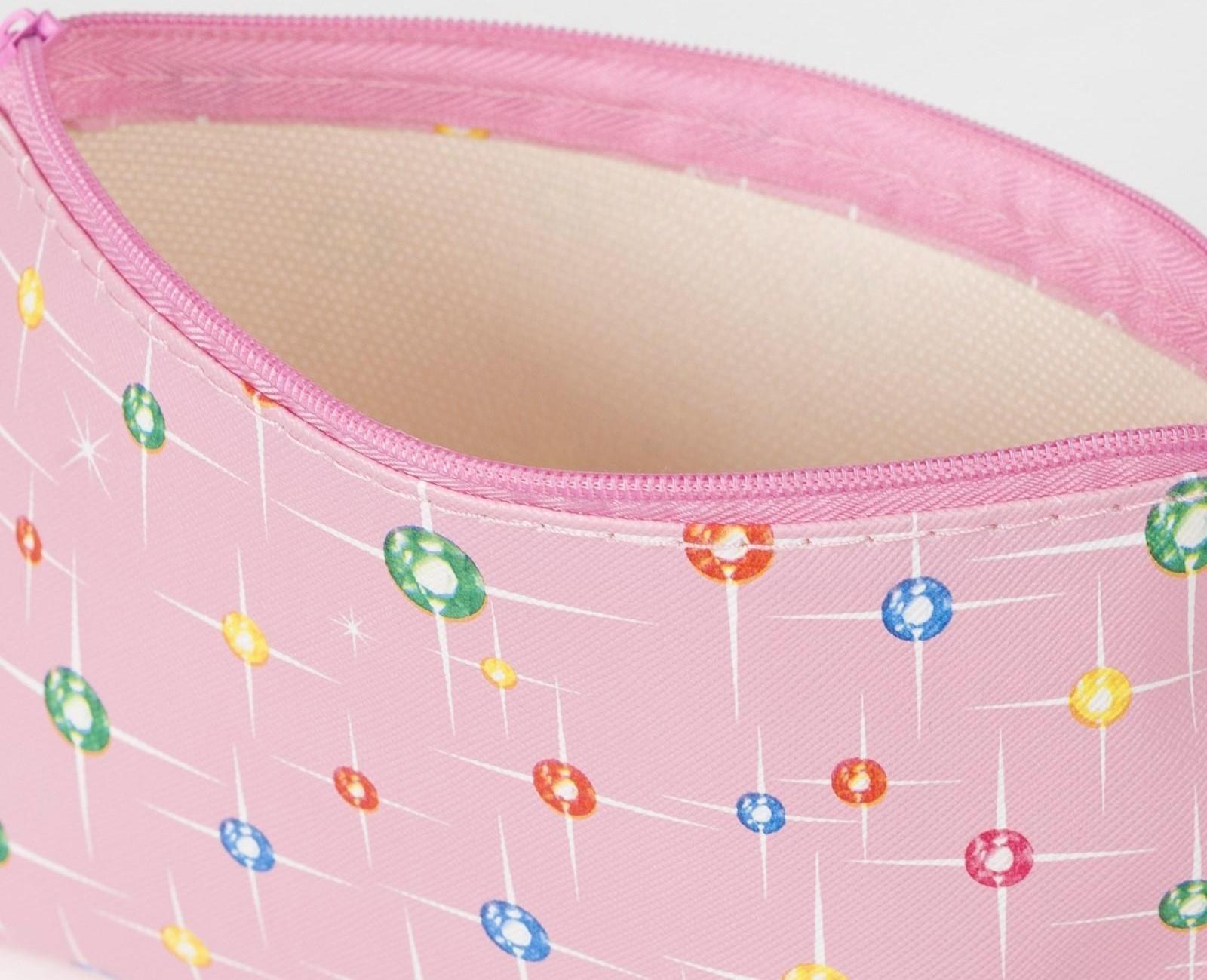 Косметичка простая, отдел на молнии, цвет розовый